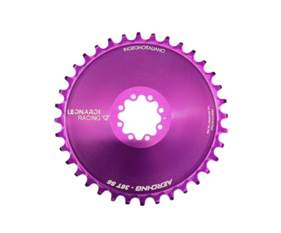 Leonardi corona areo gravel 36 d 8 fori viola