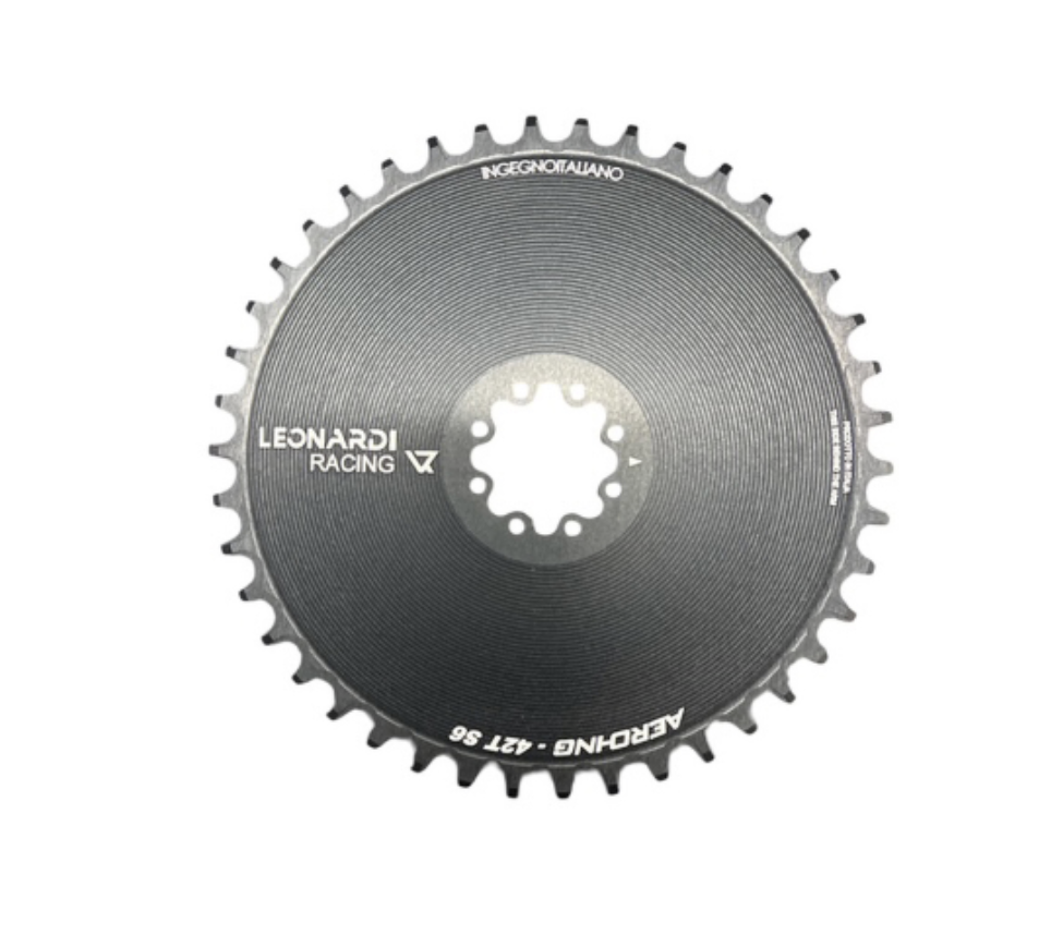 Leonardi corona areo gravel 42d 8 fori nera
